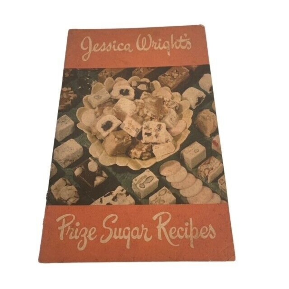 Jessica Wright's Prize Sugar Recipes Pamphlet Paper Litho USA 1950s Cookbook